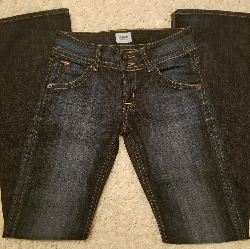 Hudson Signature Button Flap Pocket Jeans 24